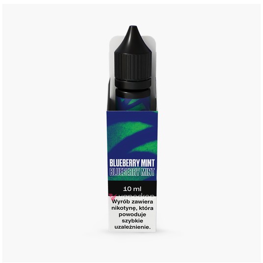 TPD VJUICE GO 10ML - BLUEBERRY MINT 18MG -zdjęcie numer 1