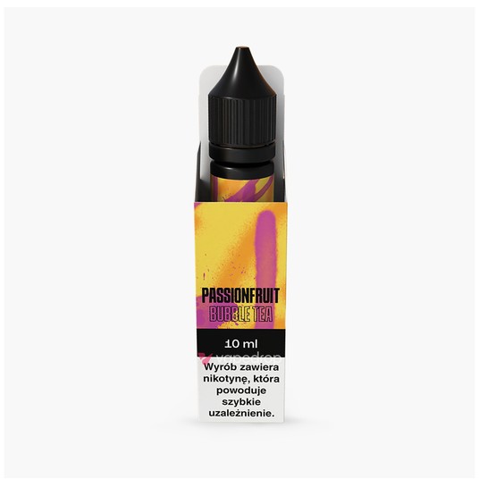 TPD VJUICE GO 10ML - PASSIONFRUIT BUBBLE TEA 12MG -zdjęcie numer 1