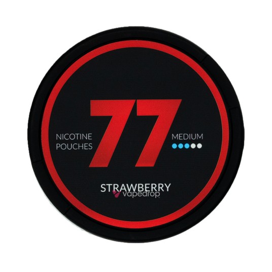 WORECZKI NIKOTYNOWE 77 - 10,4MG - STRAWBERRY - MEDIUM