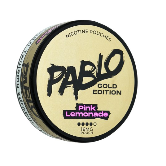 WORECZKI NIKOTYNOWE PABLO GOLD EDITION 16MG - PINK LEMONADE -zdjęcie numer 1