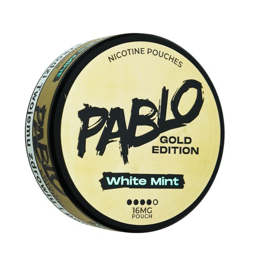 WORECZKI NIKOTYNOWE PABLO GOLD EDITION 16MG - WHITE MINT -zdjęcie numer 1