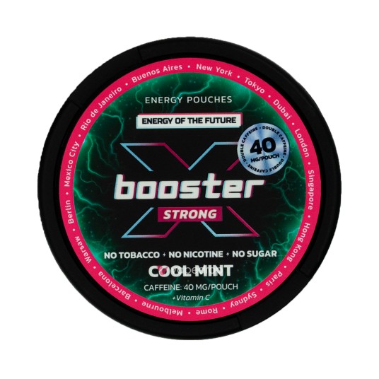 WORECZKI NIKOTYNOWE X-BOOSTER - 0MG - COOL MINT 40MG - STRONG