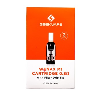 KARTRIDŻ GEEK VAPE WENAX M1 3PACK - 0.8 OHM WITH FILTER