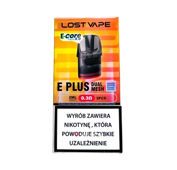 KARTRIDŻ LOST VAPE E-PLUS DUAL MESH - 0.3 OHM