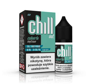 SALT TPD CHILL OUT 20MG 10ML - CUKIERKI MIĘTOWE ICE