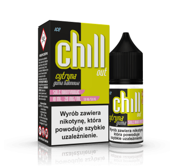 SALT TPD CHILL OUT 20MG 10ML - CYTRYNA GUMA BALONOWA ICE