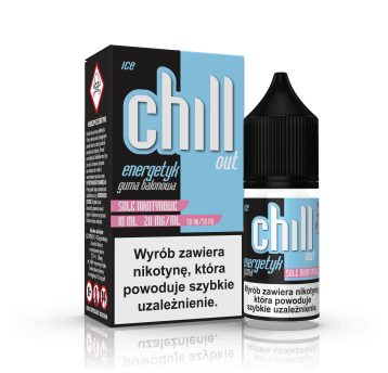 SALT TPD CHILL OUT 20MG 10ML - ENERGETYK GUMA BALONOWA ICE