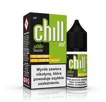 SALT TPD CHILL OUT 20MG 10ML - KWAŚNE JABŁKO ICE