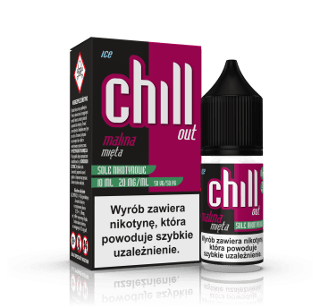 SALT TPD CHILL OUT 20MG 10ML - MALINA MIĘTA ICE