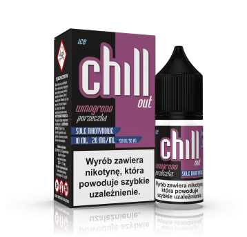 SALT TPD CHILL OUT 20MG 10ML - WINOGRONO PORZECZKA ICE