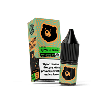 SALT TPD GO BEARS 20MG 8ML - MATCHA & PAPAYA ICE