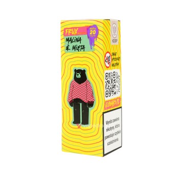 SALT TPD GO BEARS FRUX 20MG 10ML - MALINA & MIĘTA
