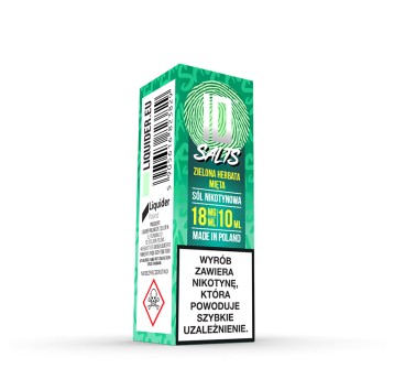 SALT TPD ID SALTS 18MG 10ML - ZIELONA HERBATA MIĘTA