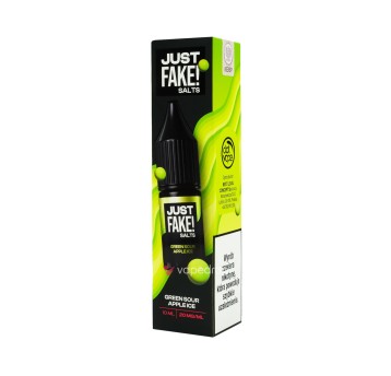 SALT TPD JUST FAKE SALTS 20MG 10ML - GREEN SOUR APPLE ICE