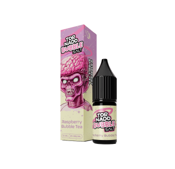 SALT TPD TORNADO BUBBLE SALTS 20MG 10ML - RASPBERRY BUBBLE TEA