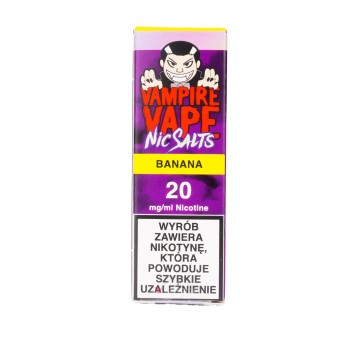 SALT TPD VAMPIRE VAPE 10ML 20MG - BANANA