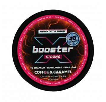 WORECZKI KOFEINOWE X-BOOSTER - 0MG - COFFEE & CARMEL 40MG - STRONG