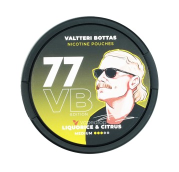 WORECZKI NIKOTYNOWE 77 VB EDITION - 10,4MG - LIQUORICE & CITRUS- MEDIUM