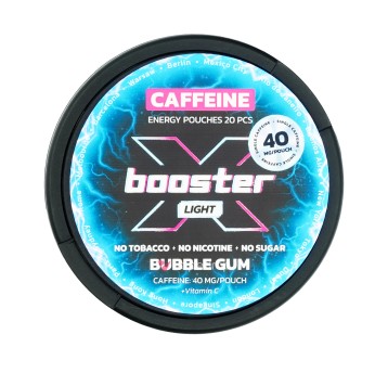 WORECZKI NIKOTYNOWE X-BOOSTER - 0MG - BUBBLE GUM 40MG - LIGHT