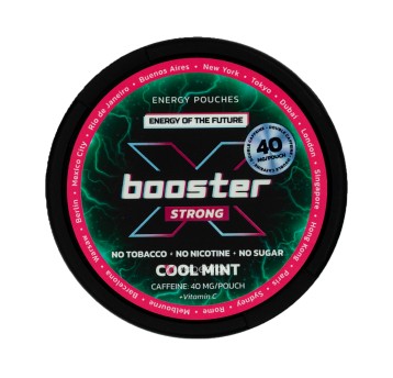 WORECZKI NIKOTYNOWE X-BOOSTER - 0MG - COOL MINT 40MG - STRONG